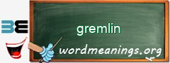 WordMeaning blackboard for gremlin